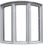convex-upvc-window